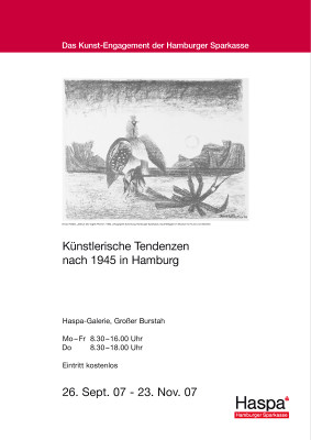 Plakat für die Ausstellung Künstlerische Tendenzen nach 1945 in Hamburg Plakat für die Ausstellung Künstlerische Tendenzen nach 1945 in Hamburg